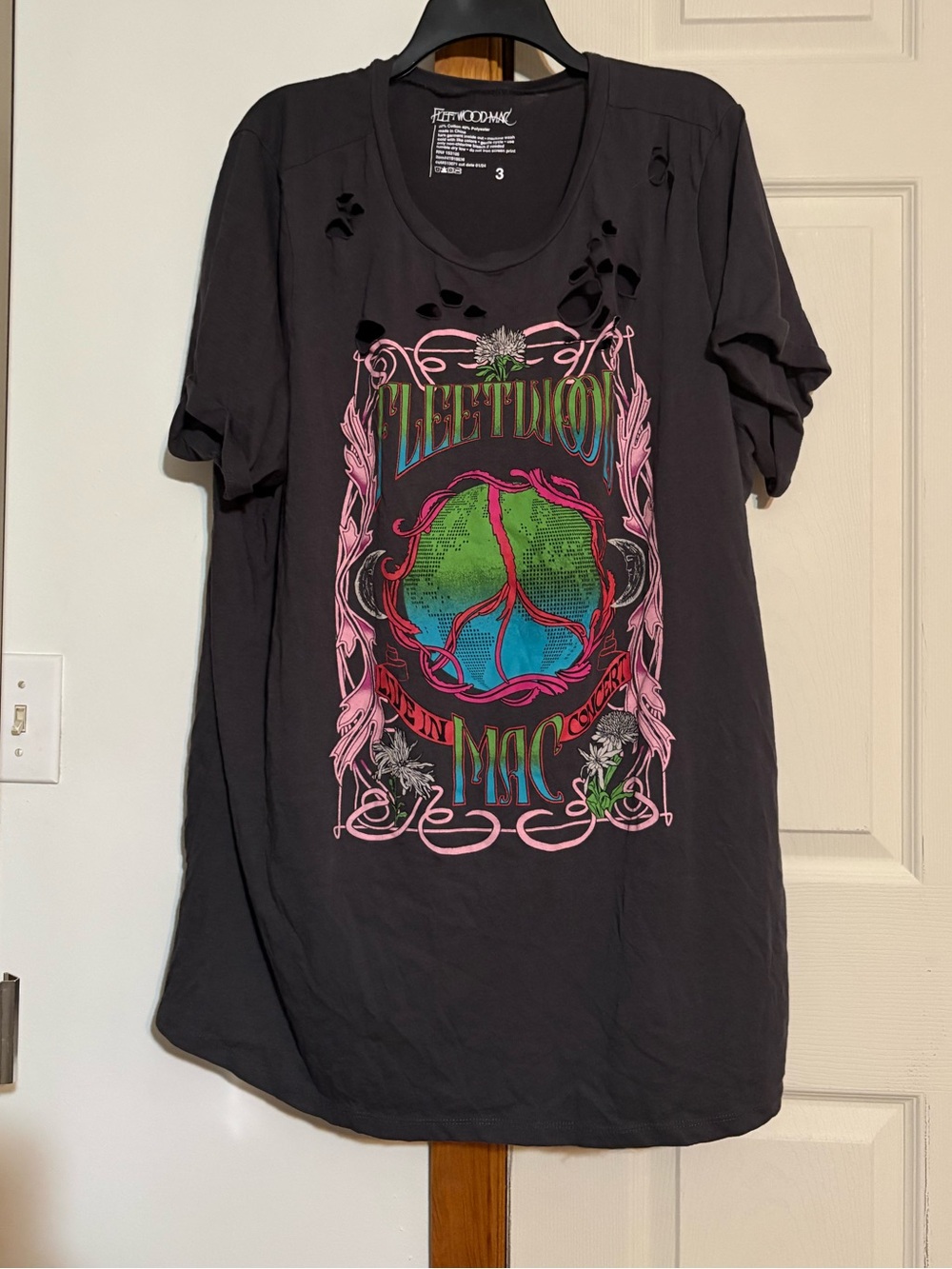 Torrid Fleetwood Mac distressed relaxed fit tunic